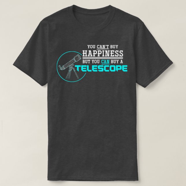 Camiseta Astronomía del telescopio (Diseño del anverso)