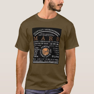 Camiseta Astronomía detallada del planeta Marte
