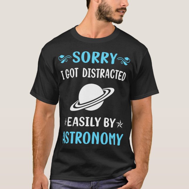Camiseta Astronomía distraída (Anverso)