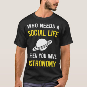 Camiseta Astronomía en la vida social