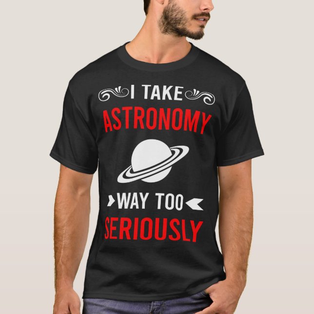 Camiseta Astronomía en serio (Anverso)