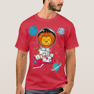 Camiseta Astronomía espacial africana astronauta de animale