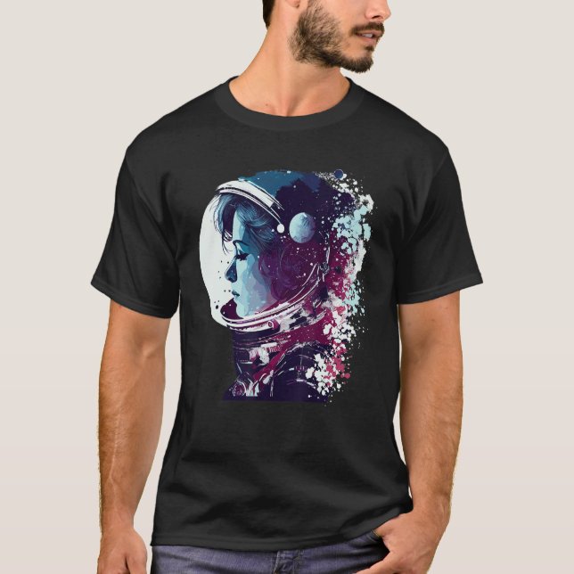 Camiseta Astronomía espacial astronauta astronauta astronóm (Anverso)