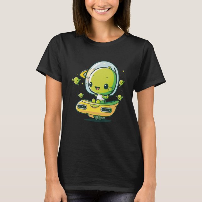 Camiseta Astronomía Extraterrestri de la nave espacial alie (Anverso)