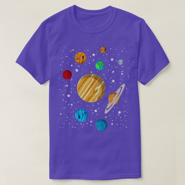 Camiseta Astronomía Galaxia Planetas Ciencia Espacial Astro (Diseño del anverso)