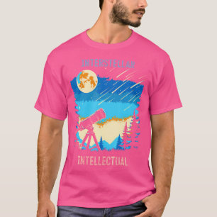 Camiseta Astronomía Intelectual Interestelar De Luna Y Estr