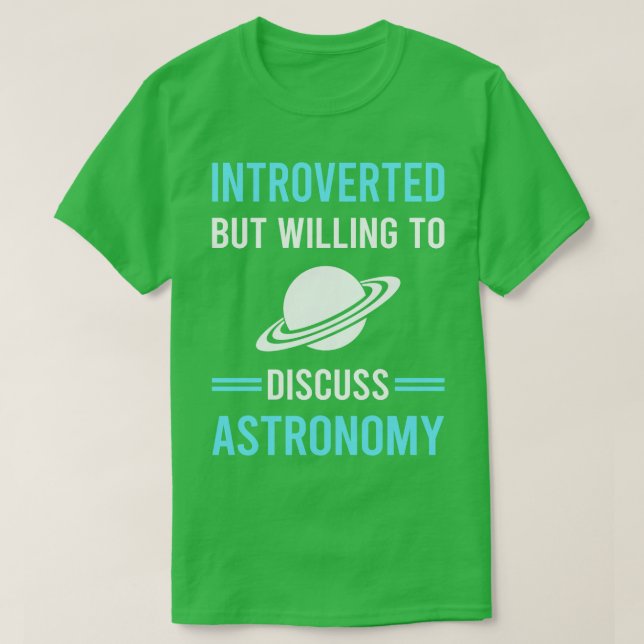 Camiseta Astronomía introvertida (Diseño del anverso)