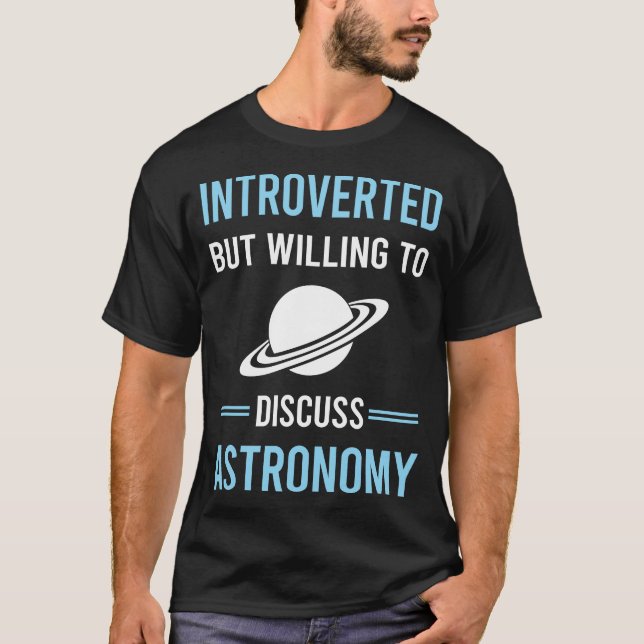 Camiseta Astronomía Introvertida (Anverso)