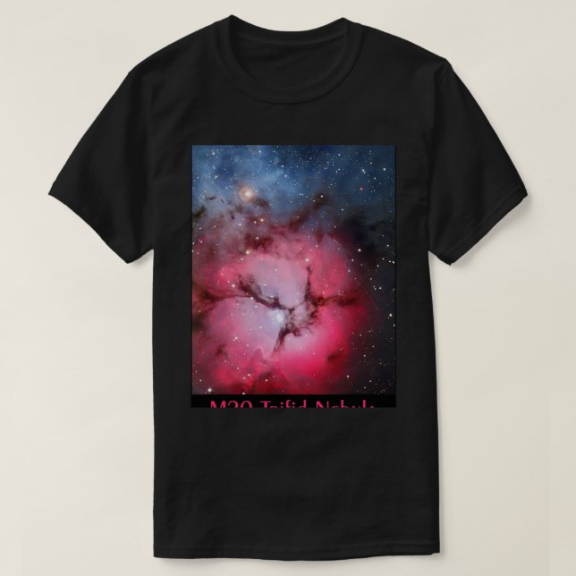 Camiseta Astronomía Lover M20 Trifid Nebula Messier Object  (Diseño del anverso)