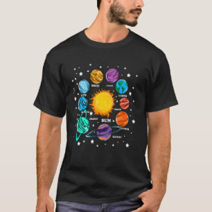 Camiseta Astronomía Niños Sistema Solar Planetas Sol Univer