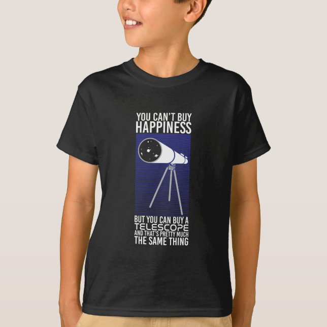 Camiseta Astronomía - No se puede comprar la felicidad (Anverso)