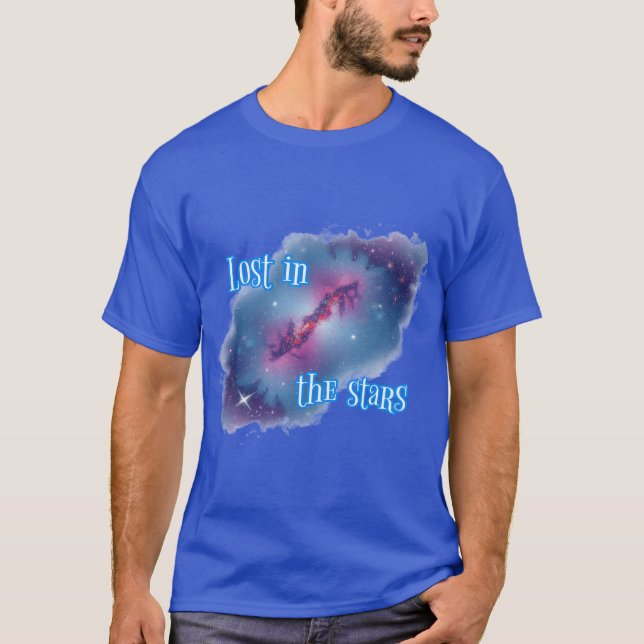 Camiseta Astronomía : Perdida en las estrellas. (Anverso)