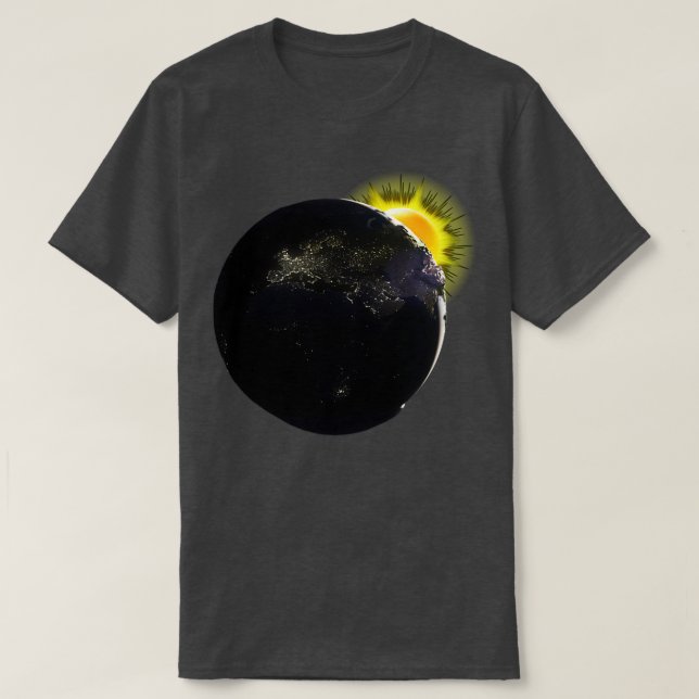 Camiseta Astronomía Planeta Tierra Espacio Sol Eclipse Astr (Diseño del anverso)