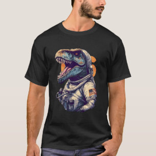 Camiseta Astronomía planetas astronauta espacial T Rex Dino