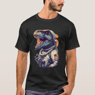 Camiseta Astronomía planetas astronauta espacial T Rex Dino