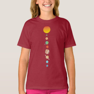 Camiseta Astronomía planetas del sistema solar T-Shirt