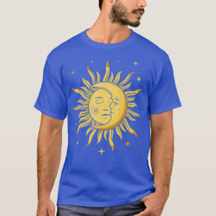 Camiseta Astronomía Retro Estrellas Sun Moon Planetas Astro