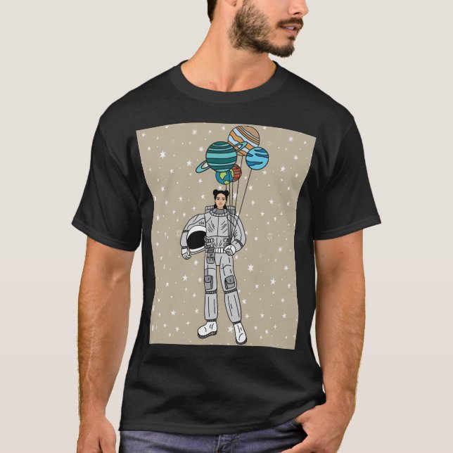 Camiseta Astronomía Sistema Solar Planetas Universo (Anverso)