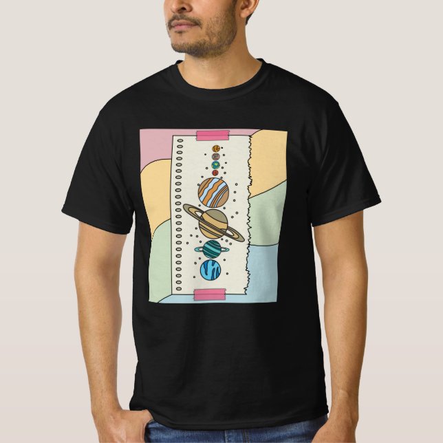 Camiseta Astronomía Sistema Solar Planetas Universo (Anverso)