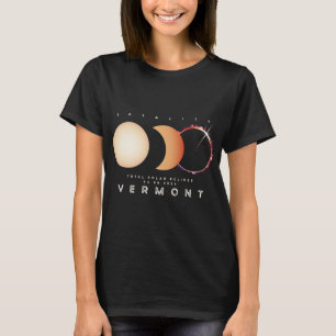 Camiseta Astronomía total del eclipse solar 2024 Vermont