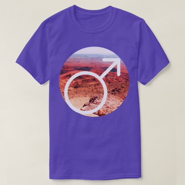 Camiseta Astronomica Mars (Diseño del anverso)
