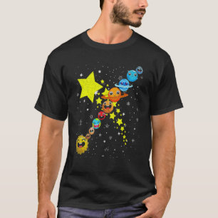 Camiseta Astrónomo de planetas lindos ciencia viaje espacia