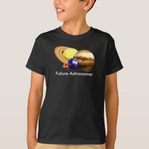 Camiseta Astrónomo futuro con la Sistema Solar