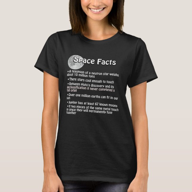 Camiseta Astronomy and Space Facts (Anverso)