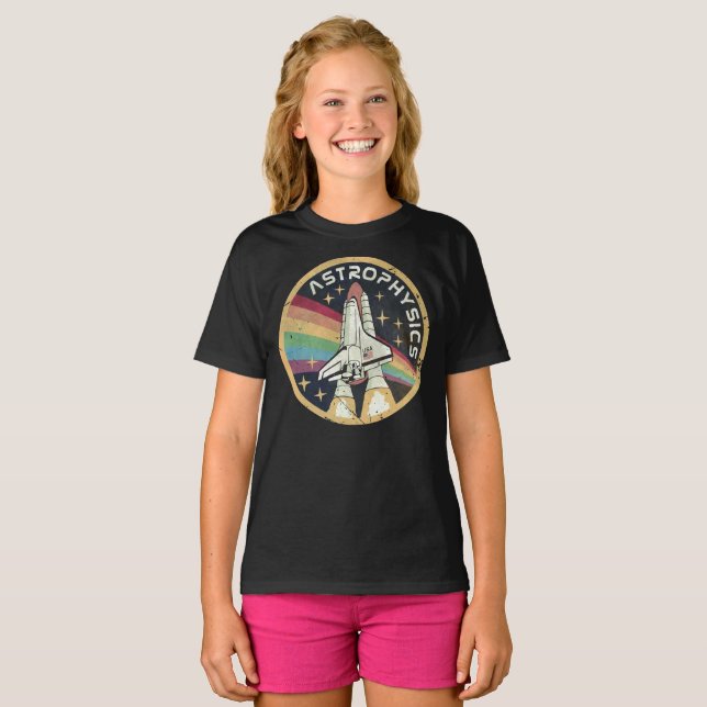Camiseta Astrophysics Vintage Emblem V02 (Anverso completo)