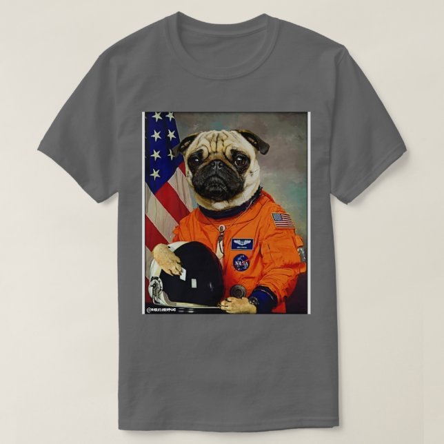 Camiseta Astropug (Diseño del anverso)