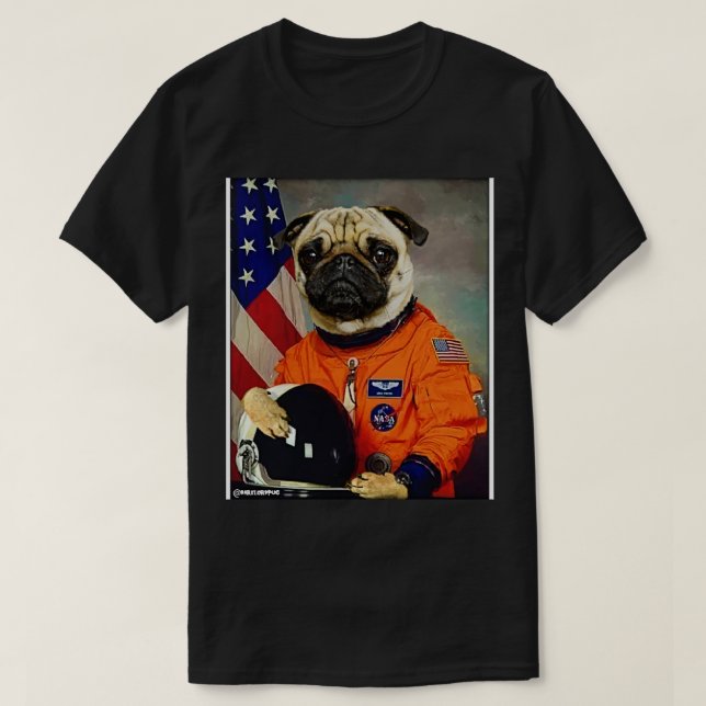 Camiseta Astropug (Diseño del anverso)