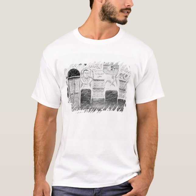 Camiseta Asuán Egipto, Casa Decorada (Anverso)