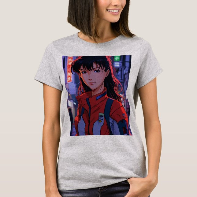 Camiseta "Asuka enfatizada: Dentro del laboratorio NERV - U (Anverso)