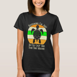 Camiseta Asumiendo que solo soy una anciana vintage 1