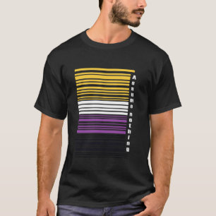 Camiseta Asumir nada código de barras no binario Enby Gende