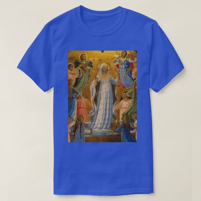 Camiseta Asunción de Virgin por Fra Angelico (Diseño del anverso)