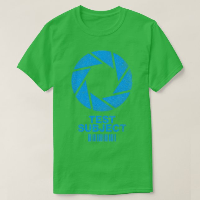 Camiseta Asunto de prueba: Azul (Diseño del anverso)