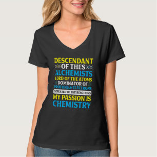 Camiseta Asunto de Química Amor Profesor Estudiante Química