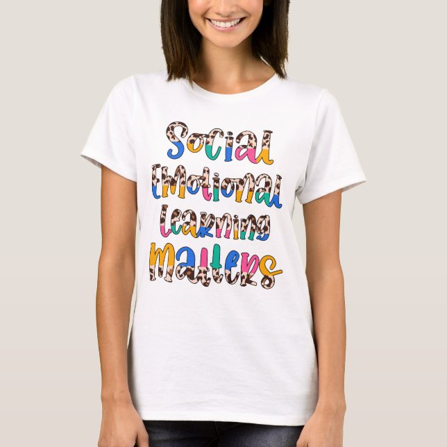 Camiseta Asuntos de aprendizaje emocional social (Anverso)