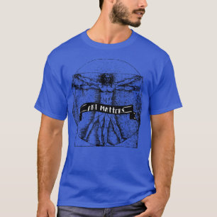 CAMISETA ASUNTOS DE ARTE DE HOMBRES VITRUVIANOS