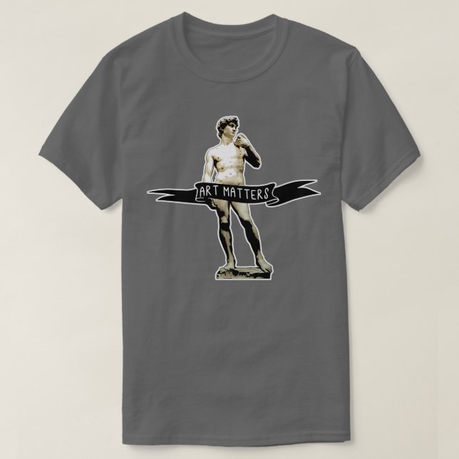 Camiseta Asuntos de arte de MICHELANGELO DAVID (Diseño del anverso)