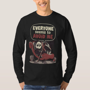 Camiseta Asuntos de Muerte Cráneo Divertido de Halloween Se