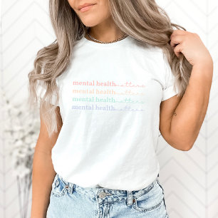 Camiseta Asuntos de salud mental Cita IV Arcoiris Pastel