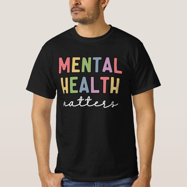 Camiseta Asuntos de salud mental | Concienciación sobre la  (Anverso)