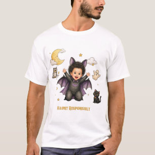 Camiseta Asusta Responsablemente - Halloween de Murciélago