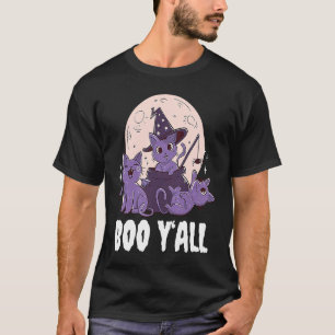 Camiseta Asustad a todos con gatos para Halloween