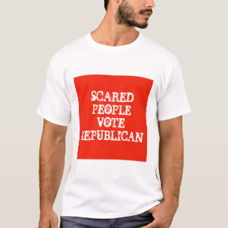 Camiseta ASUSTADA del REPUBLICANO del VOTO de la