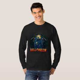 Camiseta Asustada Noche de Skeleton Halloween, mi estado de