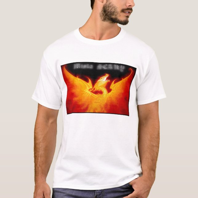 Camiseta ASUSTADIZA de Phoenix del dragón del (Anverso)
