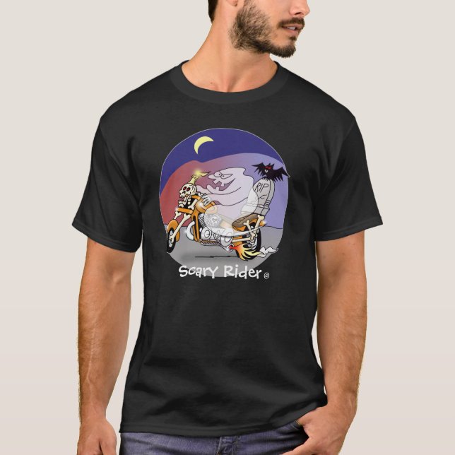 Camiseta asustadiza del © del jinete (Anverso)